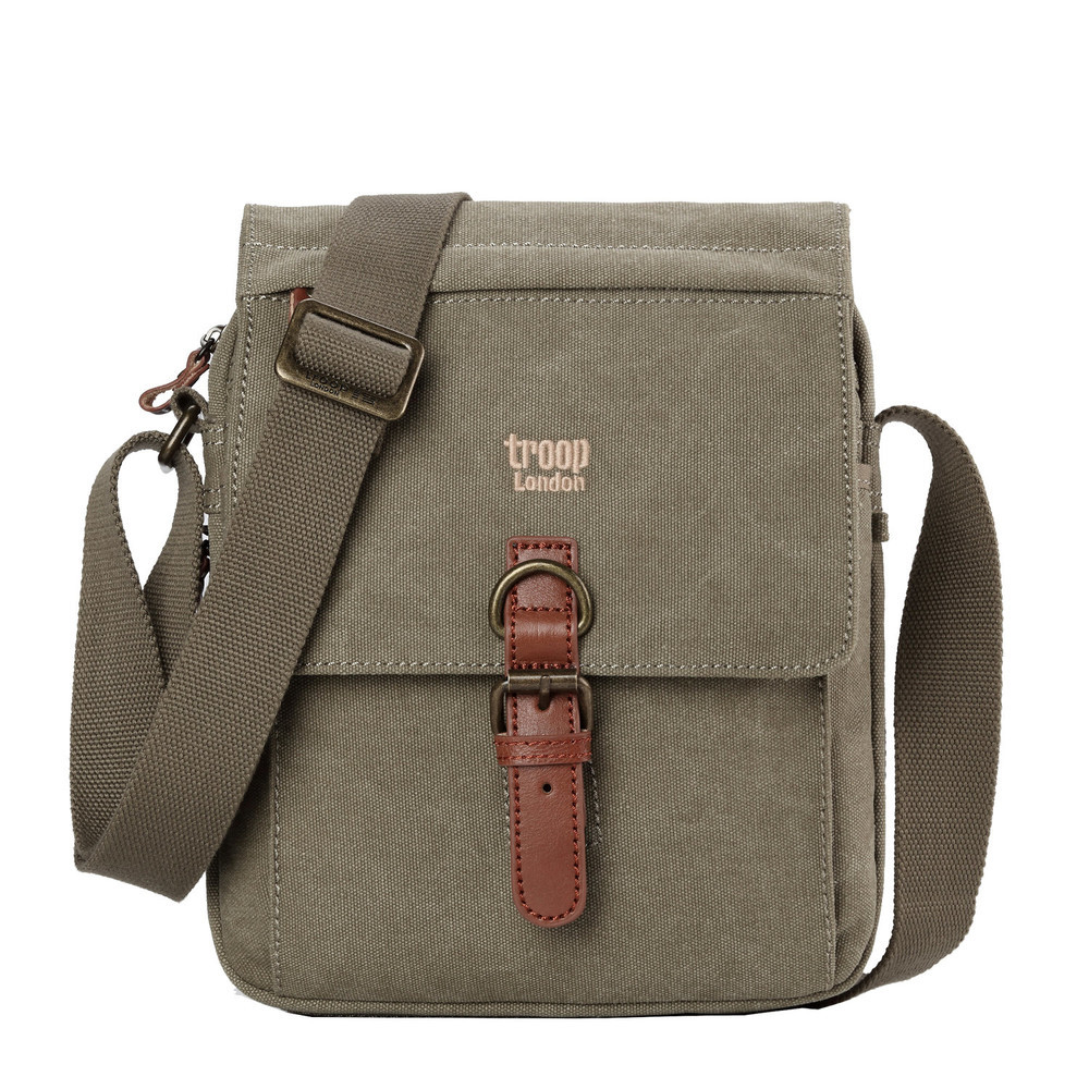 Troop London: Classic Shoulder Bag - Khaki image