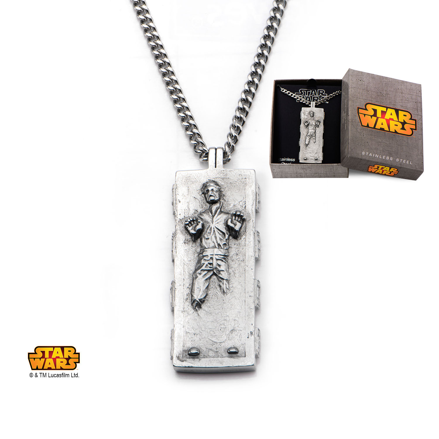 Star Wars Han Solo Carbonite Pendant Necklace image