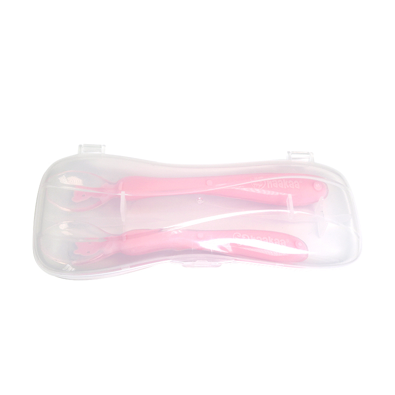 Haakaa: Silicone Spoon Set with Case - Pink image