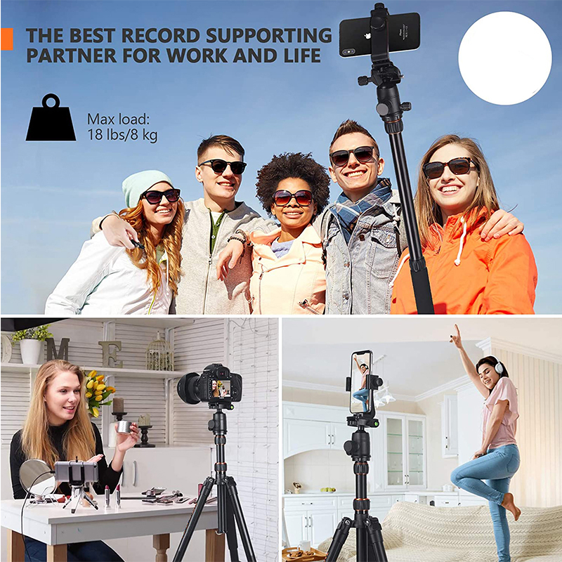 4-in-1 Professional Multifunction Tripod Set - Black image