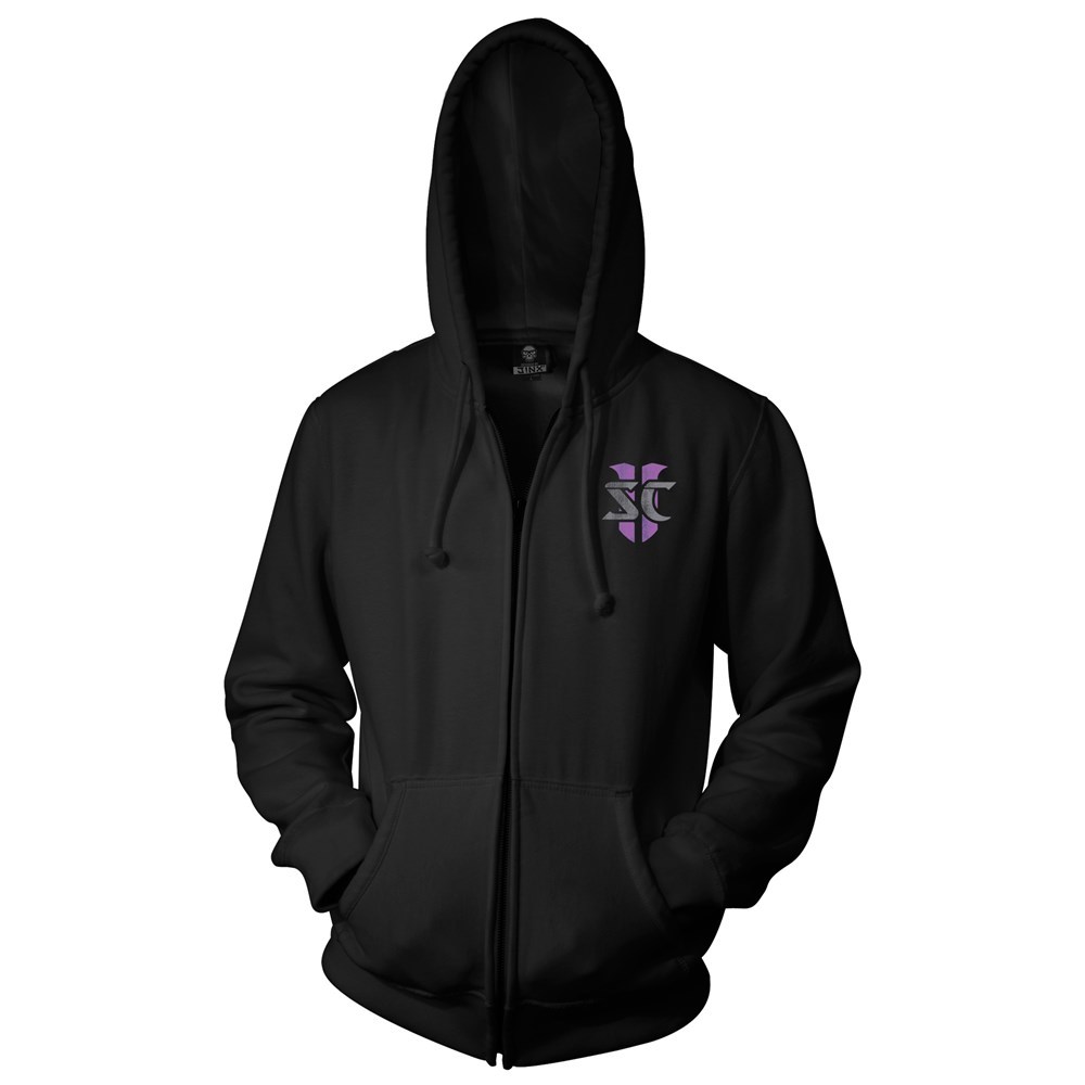StarCraft II Heart of the Swarm Zerg Vintage Logo Zip-up Hoodie (Small) image
