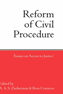 The Reform of Civil Procedure on Hardback