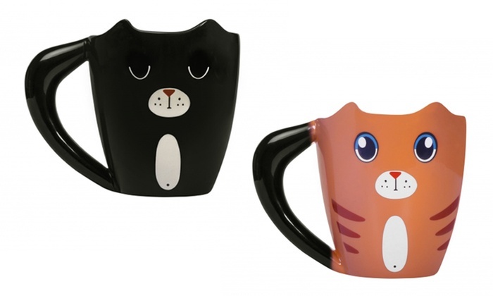 Thumbs Up: Colour Changing Ginger Cat Mug image