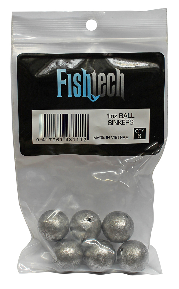 Fishtech Ball Sinkers 1oz (6 per pack) image