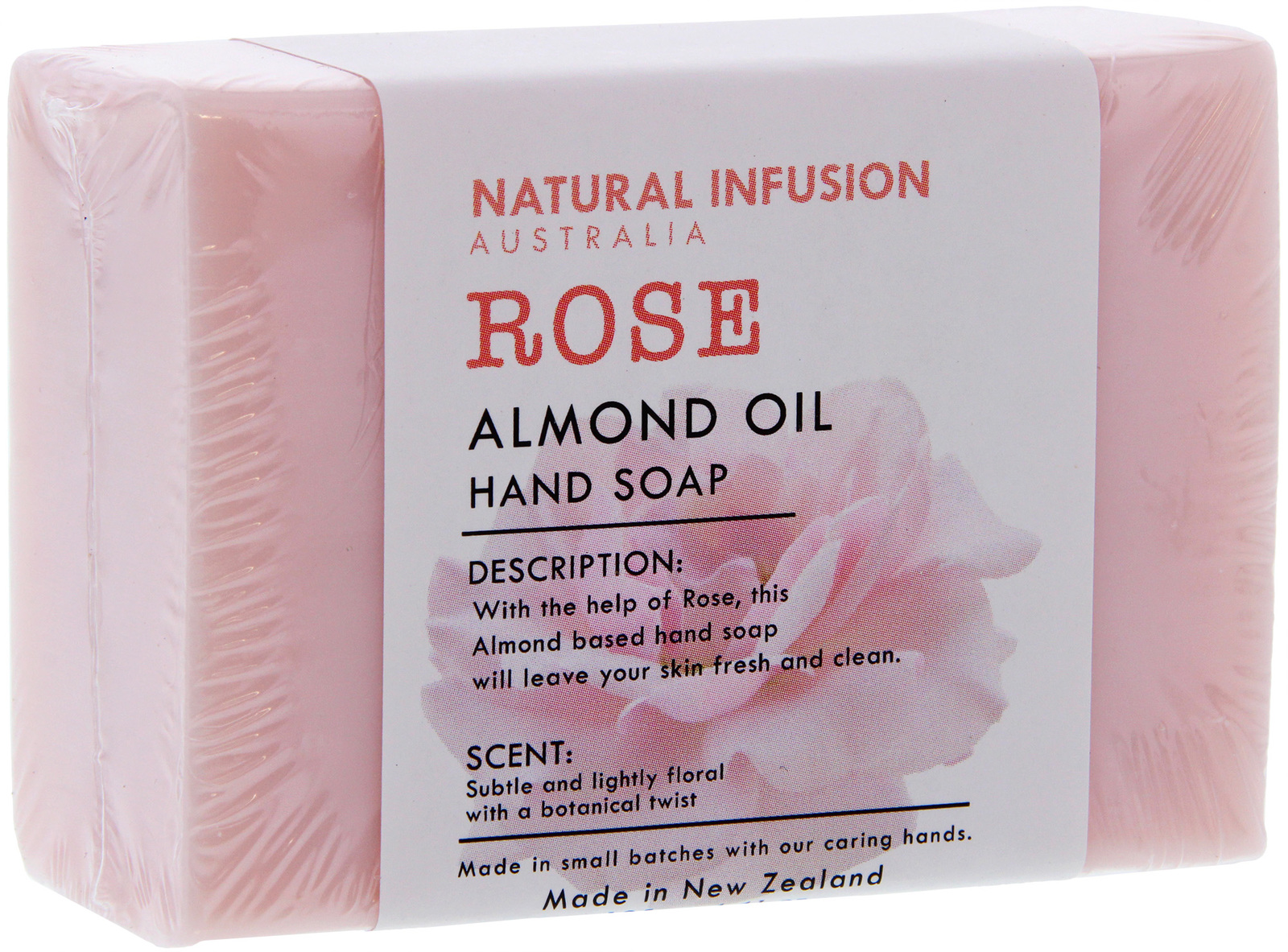 Natural Infusion Soap - Rose & Almond Oil (125g)