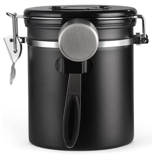 1.5L Stainless Steel Airtight Container With Scoop And Date Display