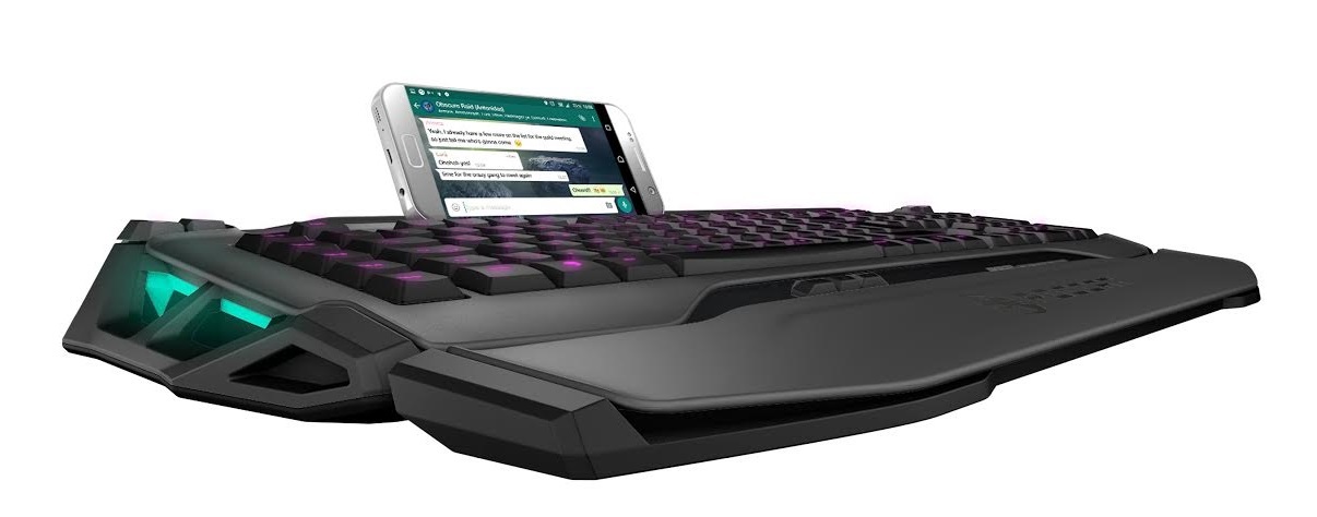 ROCCAT Skeltr Smart Communication RGB Gaming Keyboard for PC Games image