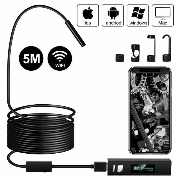 Wireless Endoscope Digital WiFi Borescope Inspection Camera 2.0