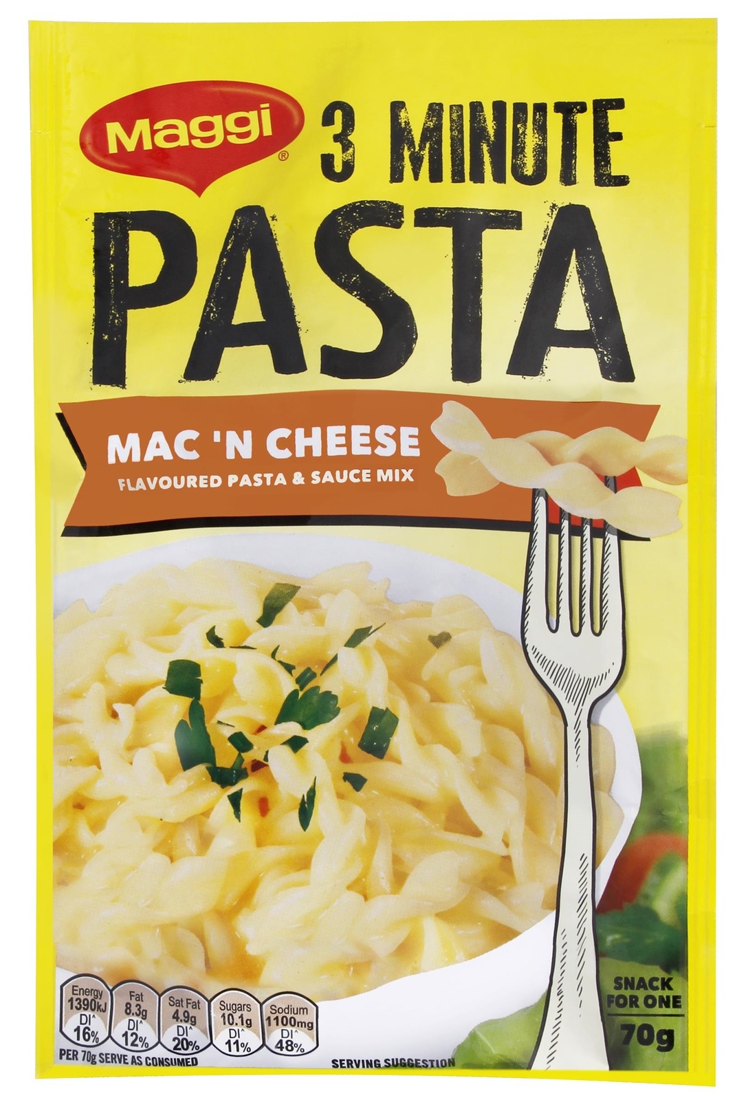 Maggi 3 Minute Pasta - Macaroni Cheese 70g (8 Packs) image