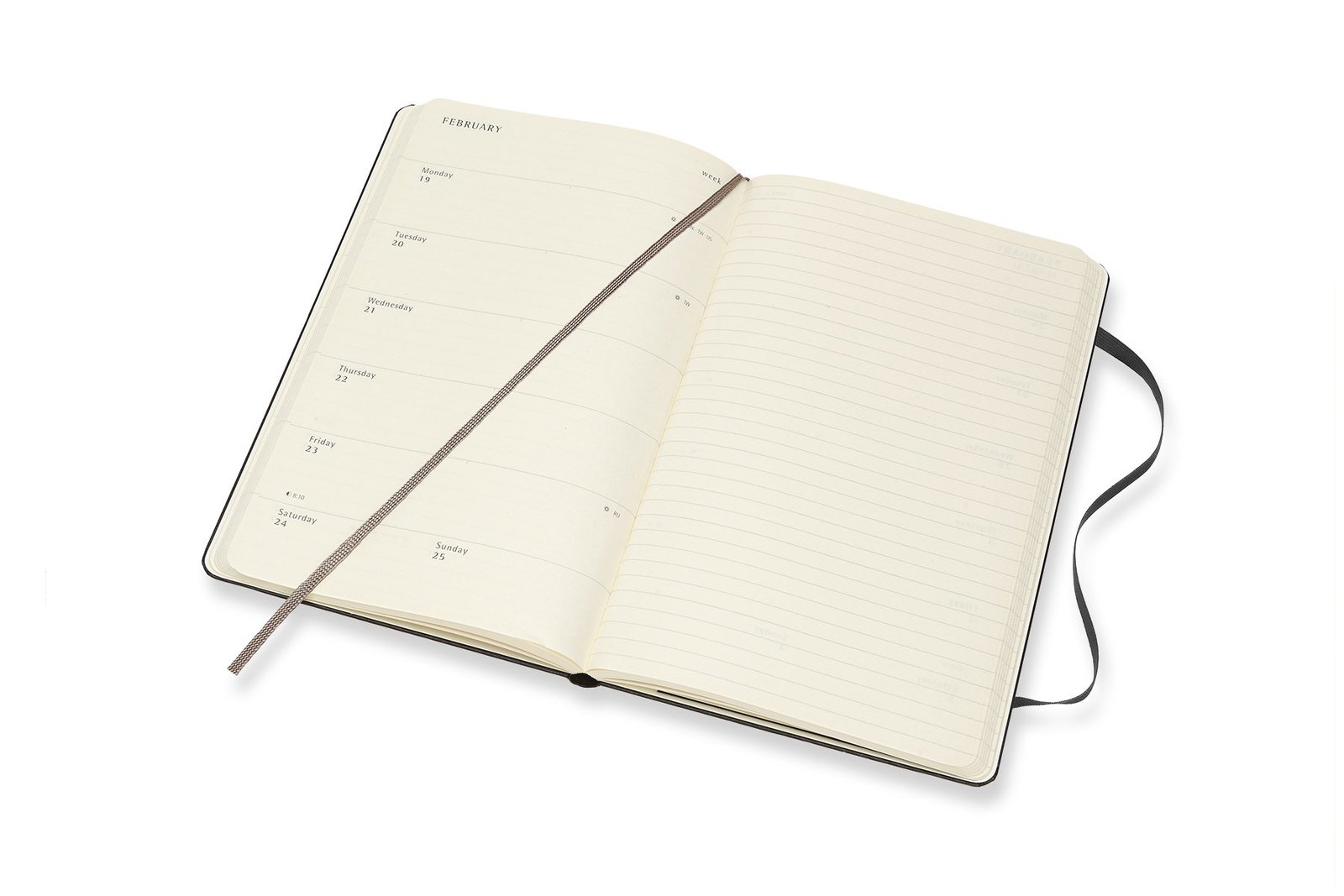Buy Moleskine Large Hard Cover 18 Month Weekly Planner Black at