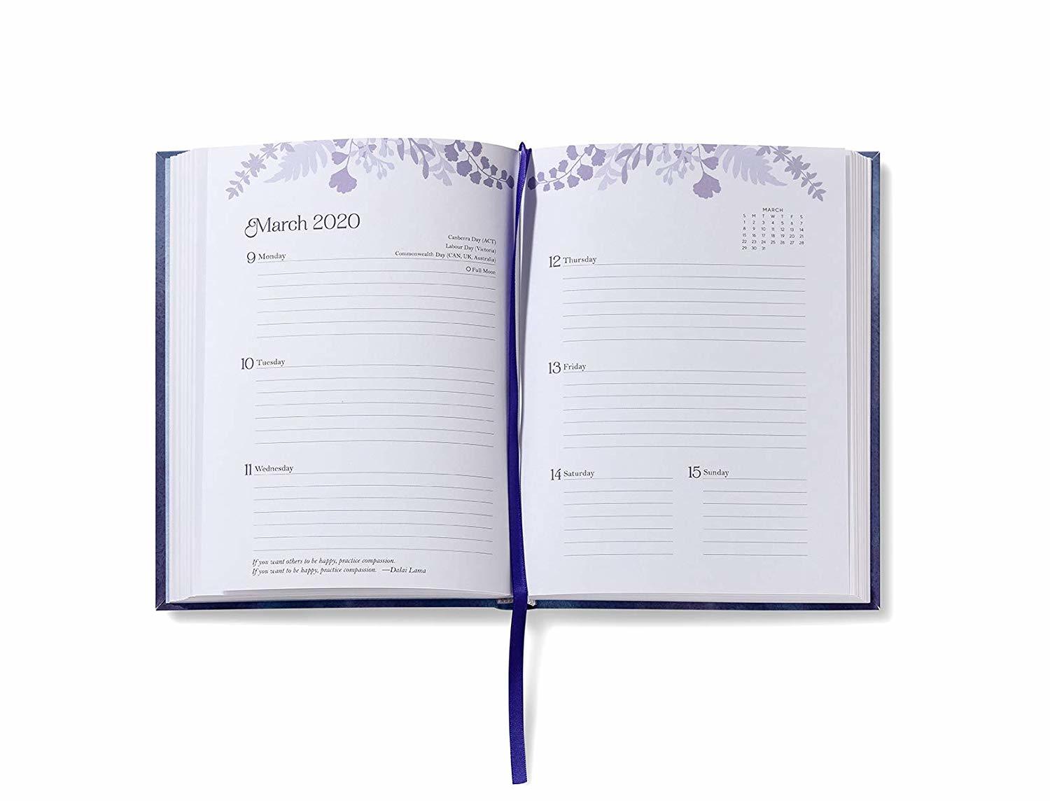 2020 High Note Mindfulness Sea Smoke in Silver 18-Month Weekly Planner image