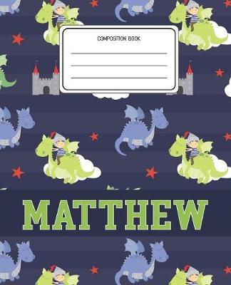 Composition Book Matthew by Dragons Animal Composition Books image