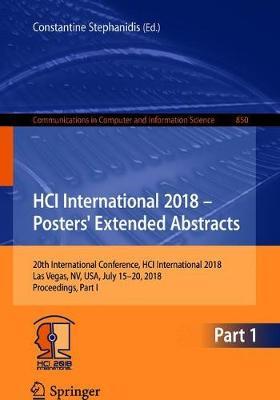 HCI International 2018 - Posters' Extended Abstracts image