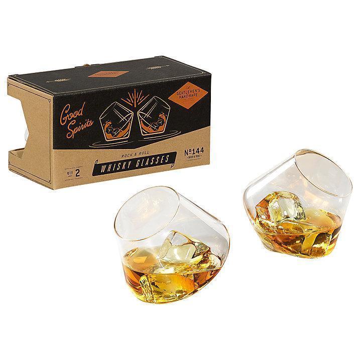 Gentlemen's Hardware: Rocking Whisky Glasses (Set of 2)