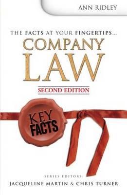 Company Law on Paperback by Ann Ridley