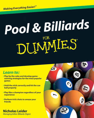 Pool and Billiards For Dummies by Nicholas Leider image