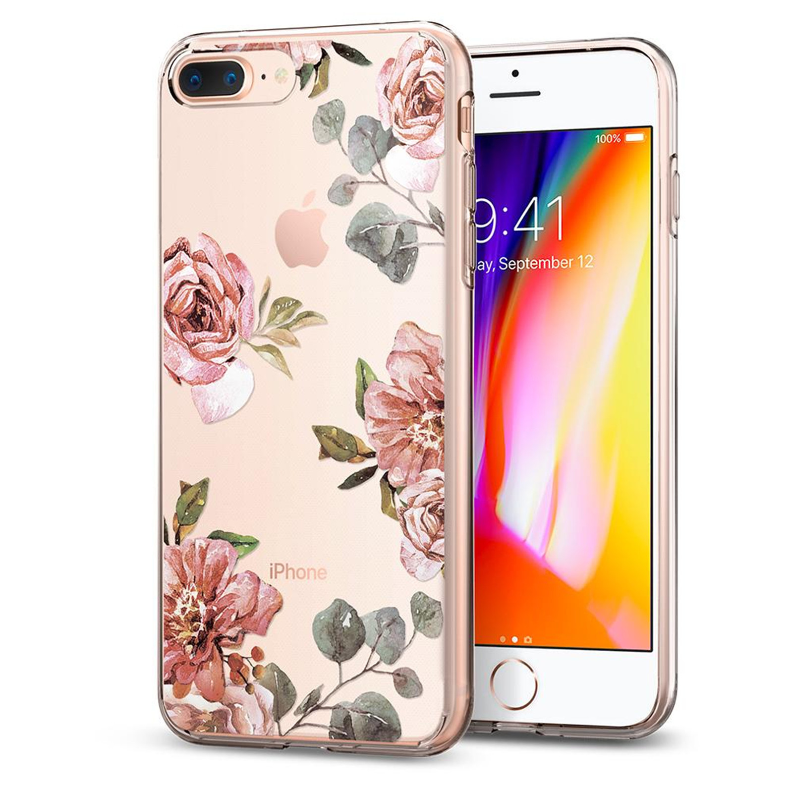 Spigen iPhone 8 Plus /7 Plus Liquid Crystal Case Aquarelle Rose image