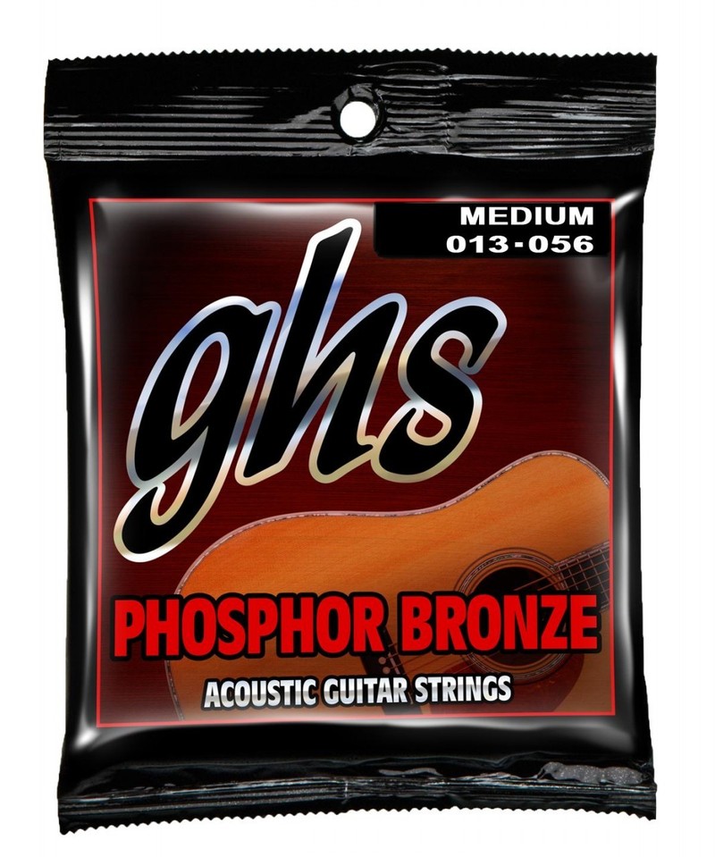GHS Medium 13-56 Phosphor Bronze - Acoustic Guitar Strings image