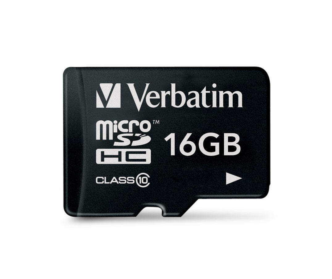 Verbatim Micro SDHC Card - 16GB (Class 10)