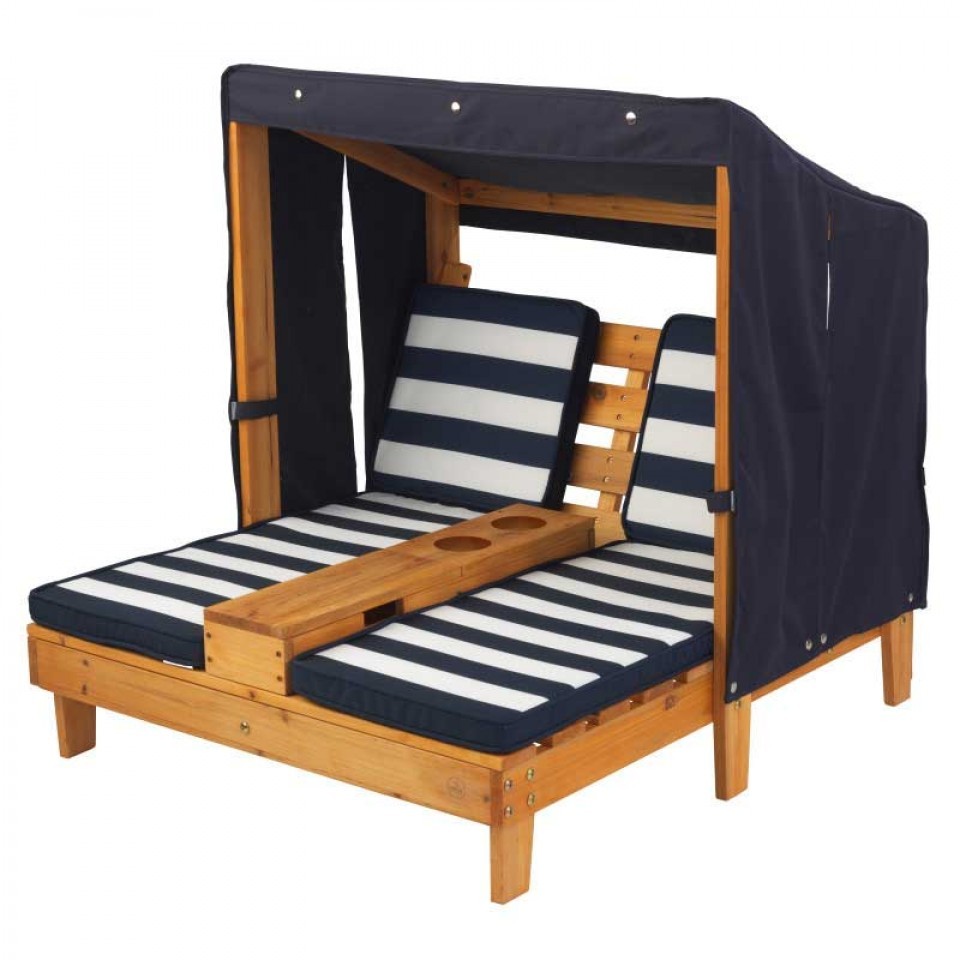 KidKraft - Double Chaise Lounge - Navy image