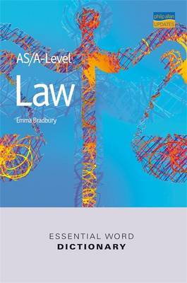 AS/A-level Law Essential Word Dictionary on Paperback by E. Bradbury