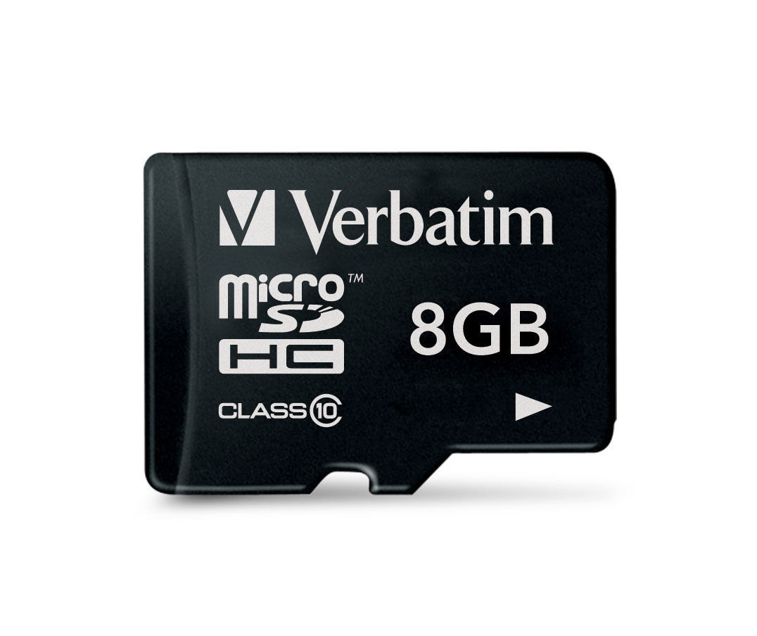 Verbatim Micro SDHC Card - 8GB (Class 10) image