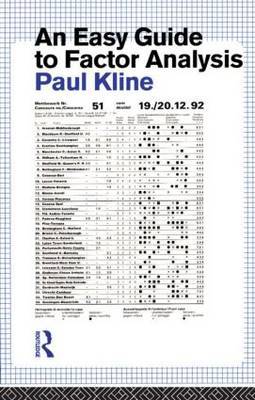An Easy Guide to Factor Analysis by Paul Kline image