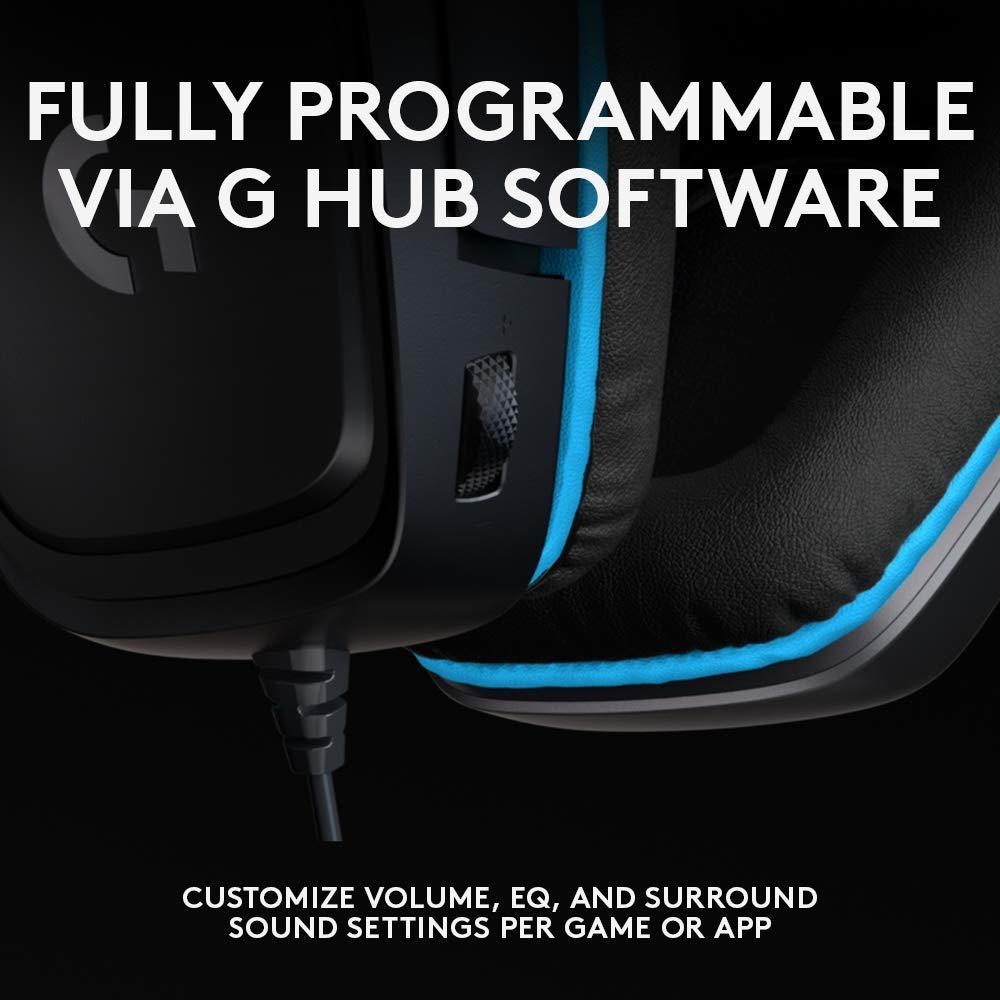 Logitech G432 7.1 Surround Sound Wired Gaming Headset for PC, PS4, Xbox One image