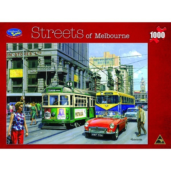 Streets 1000 Piece Jigsaw Puzzle Melbourne Board Game at Mighty