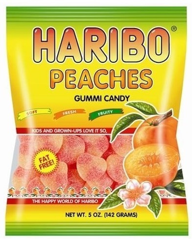 Haribo Peaches Gummi Candy 142g image