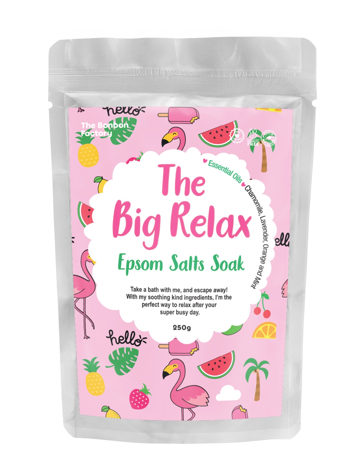 The Bonbon Factory The Big Relax Epsom Salts Soak (250g) image