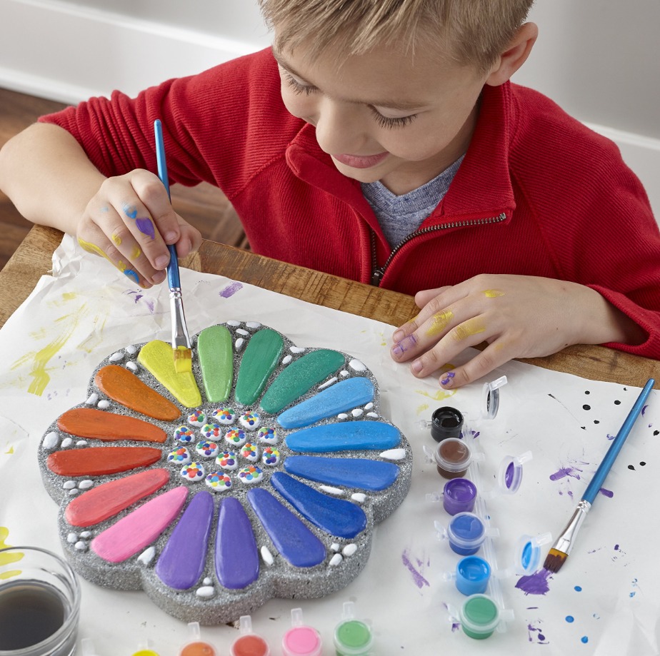 Mindware Create: Paint Your Own - Flower Stepping Stone image