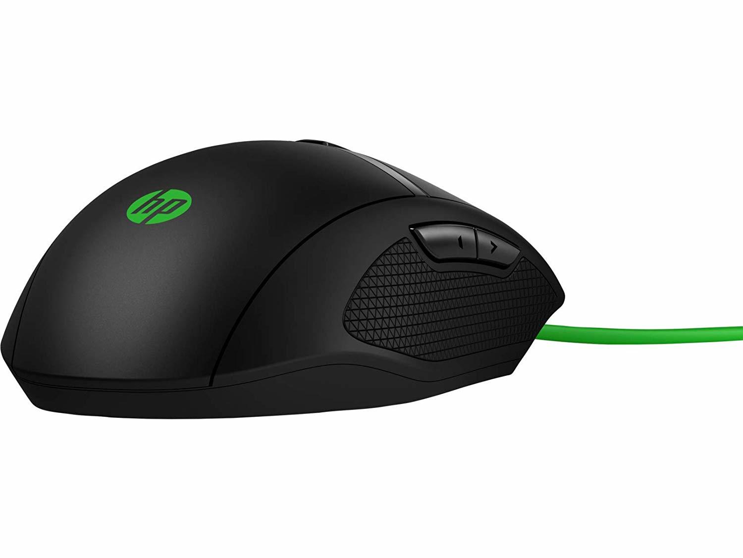 HP 300 Pavilion Gaming Mouse (Green Cable) for PC image
