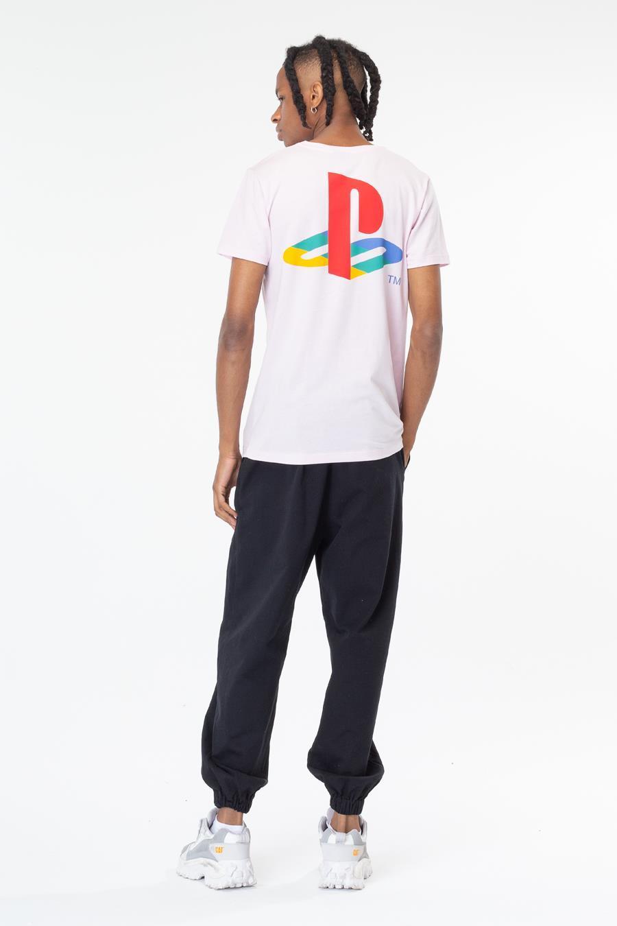 Just Hype: PlayStation Pink Crest Mens T-Shirt - Medium image