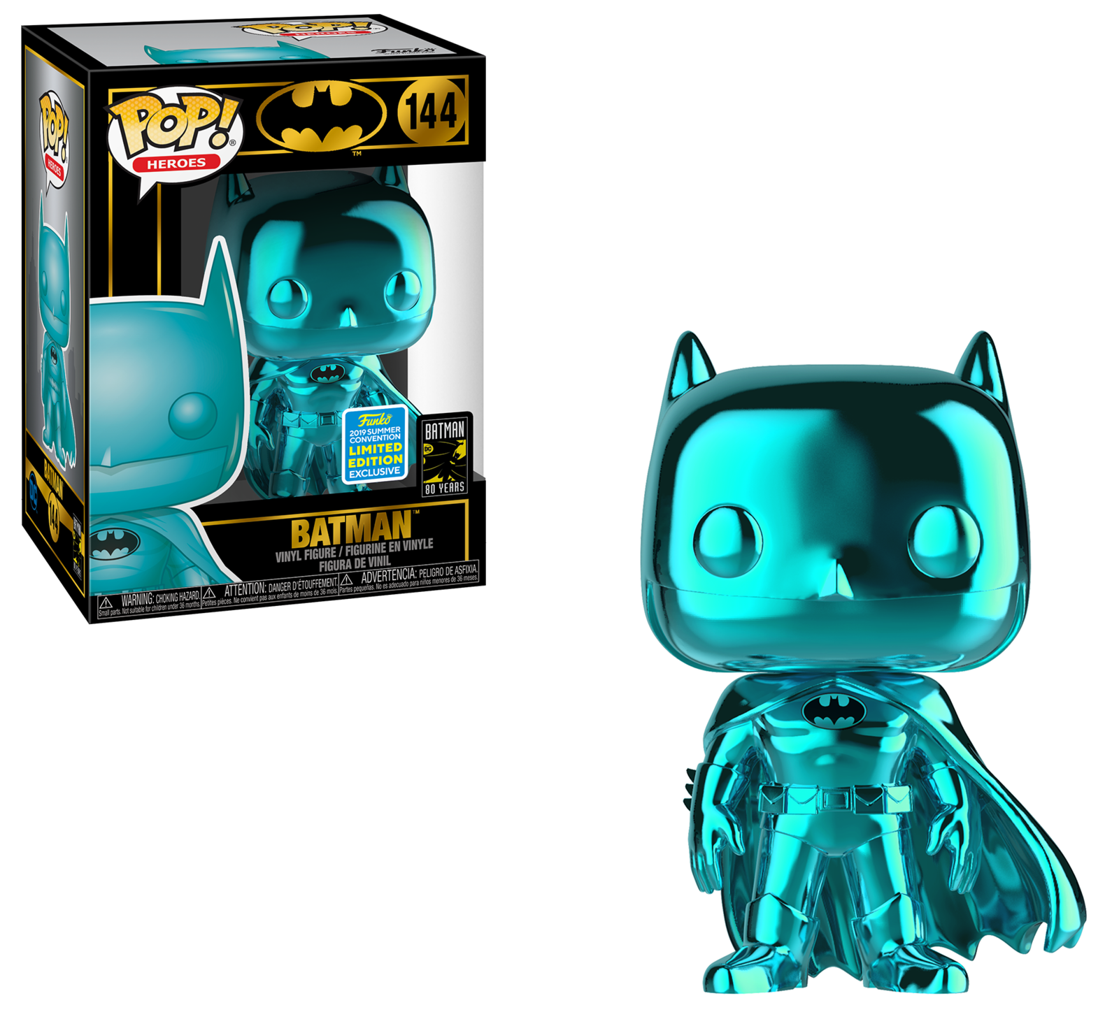 DC Comics: Batman (Teal Chrome) - Pop! Vinyl Figure