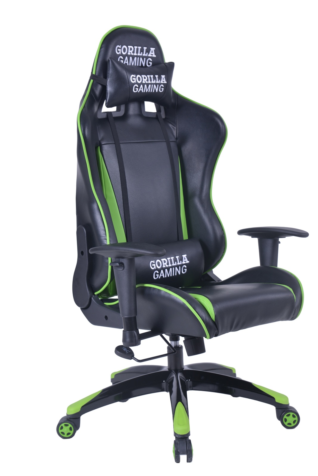 Gorilla Gaming Commander Chair - Green & Black for image