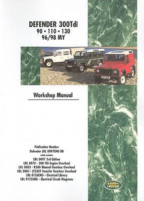 Land Rover Defender Diesel 300 Tdi 1996-98 Workshop Manual by Brooklands Books Ltd image
