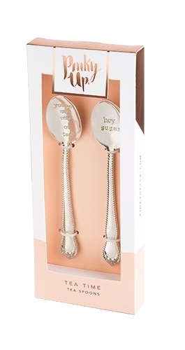 Pinky Up: Hey Sugar Tea Spoons - (Set of 2) image