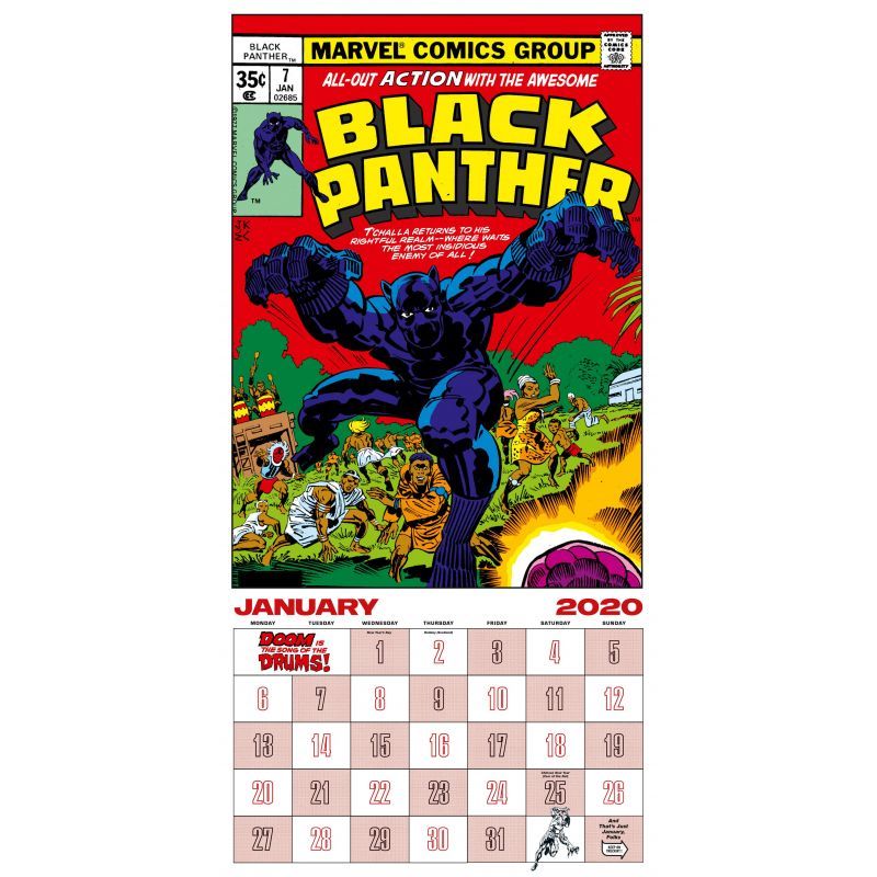 Marvel Comics Classic 2020 Square Wall Calendar