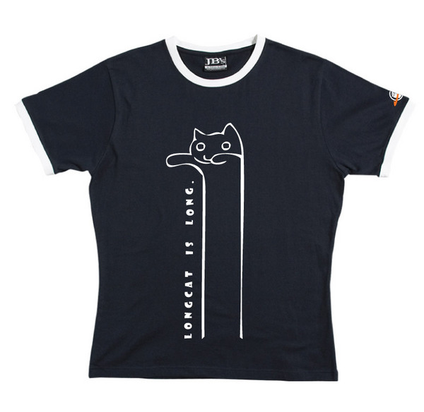 Longcat - Ringer Tee (Navy) for image