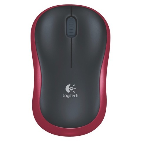 Logitech M185 Wireless Notebook Mouse - Red image