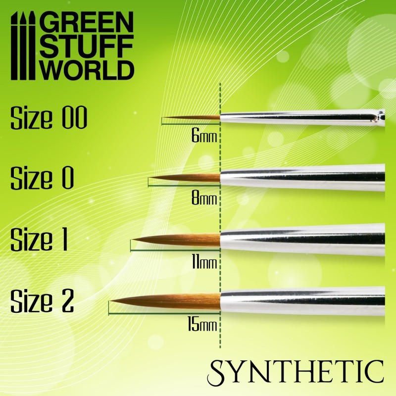 Green Stuff World Green Series Synthetic Brush Set at Mighty Ape