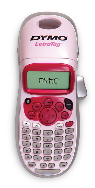 dymo letratag pink