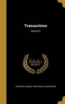 Transactions; Volume 01 on Hardback