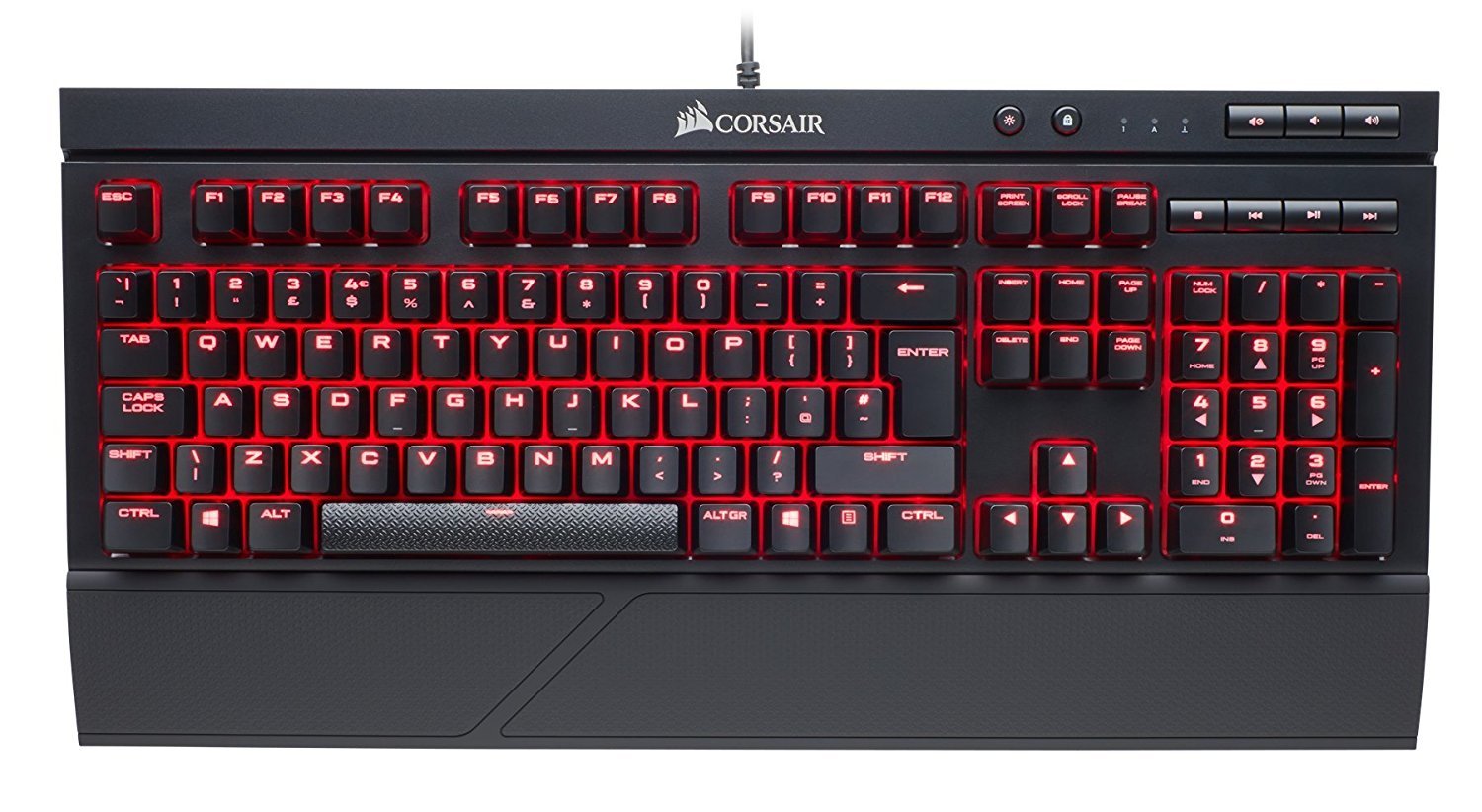 Corsair K68 Mechanical Gaming Keyboard (Cherry MX Red) for PC Games image