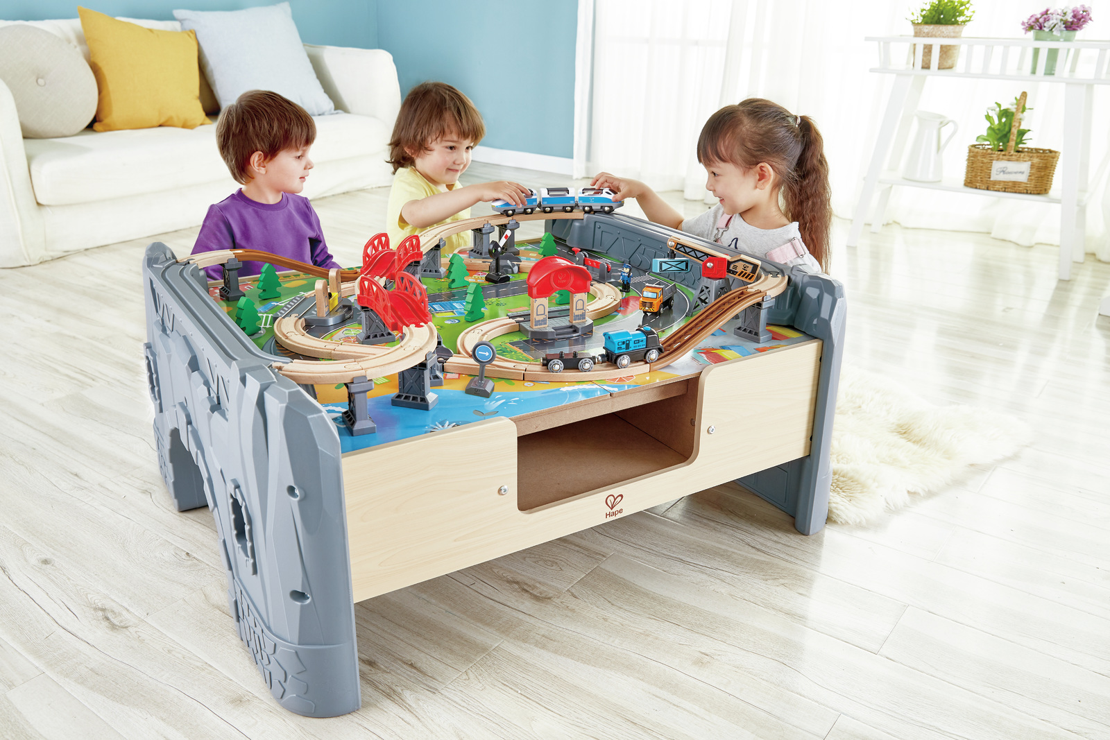 Hape: Railway Train and Table Set image