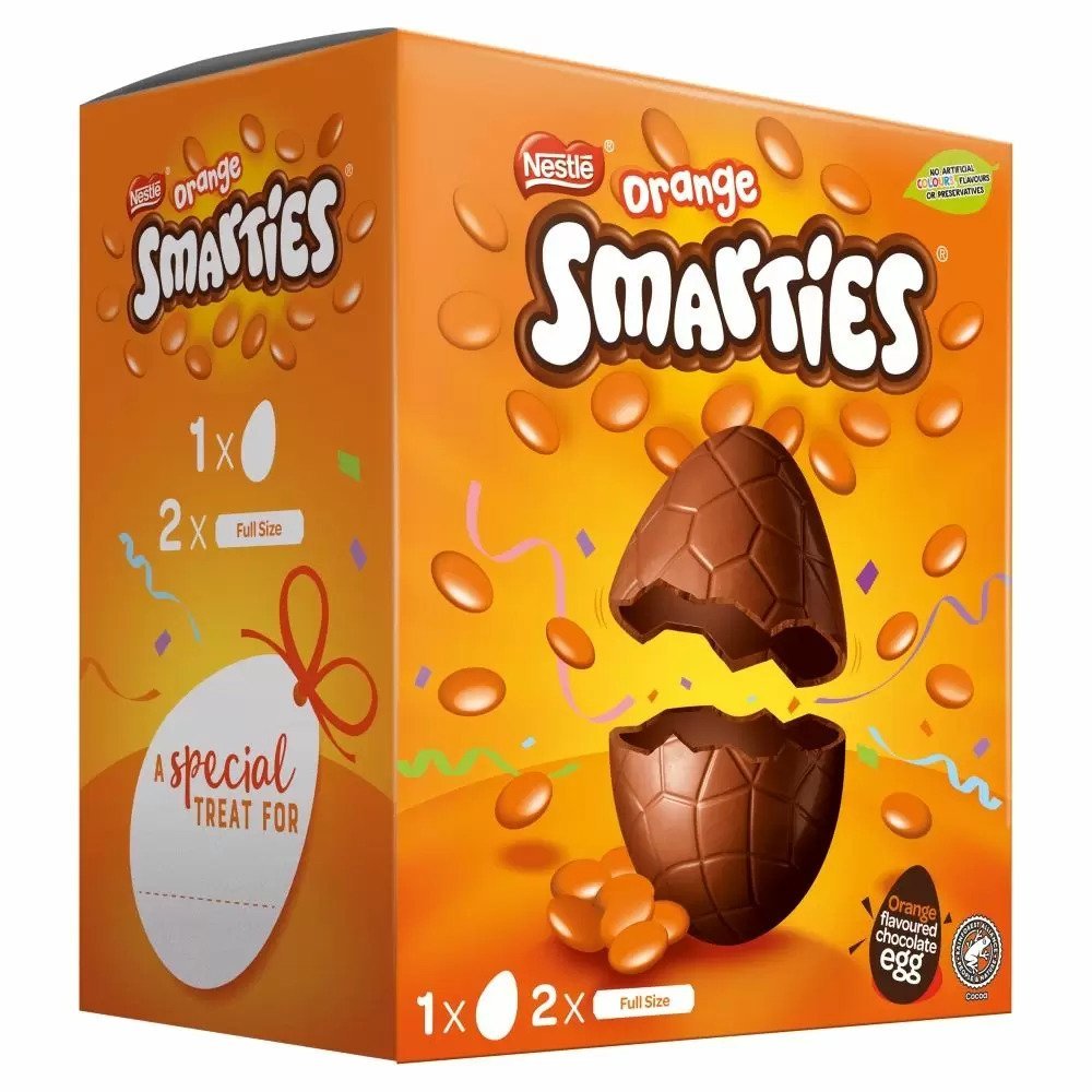 Smarties Milk Chocolate Orange Large Easter Egg at Mighty Ape NZ