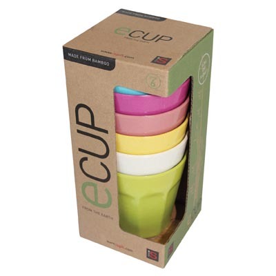 ECup - Set of 6 Bamboo Cups image