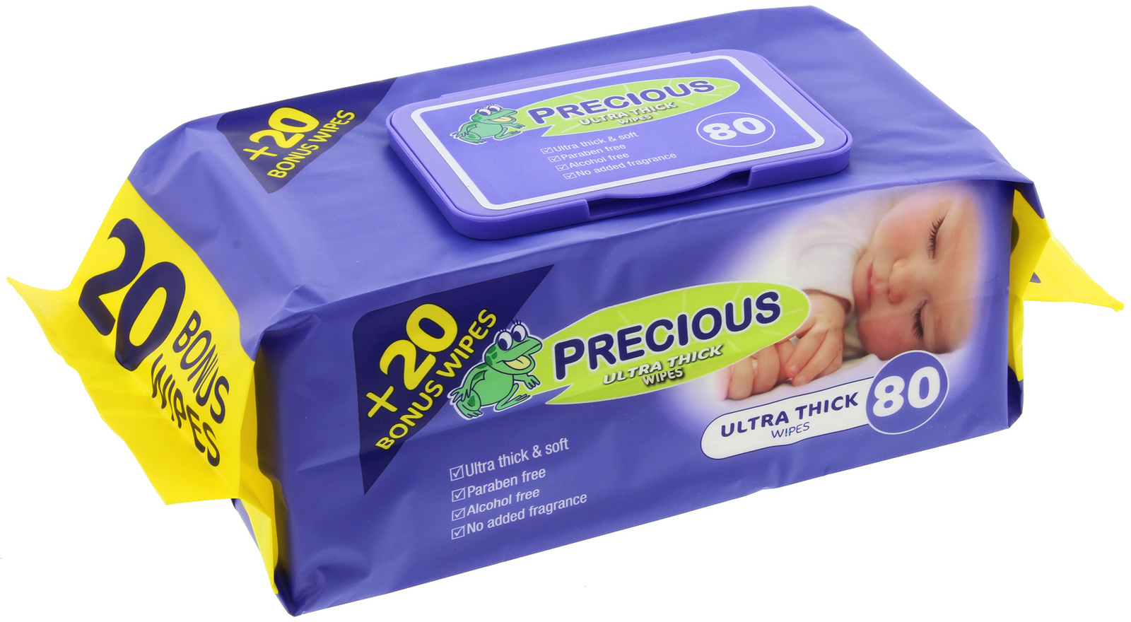 Precious - Ultra Thick Baby Wipes (80 Wipes)