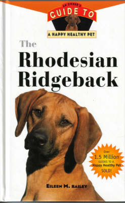 The Rhodesian Ridgeback by Eileen M. Bailey image